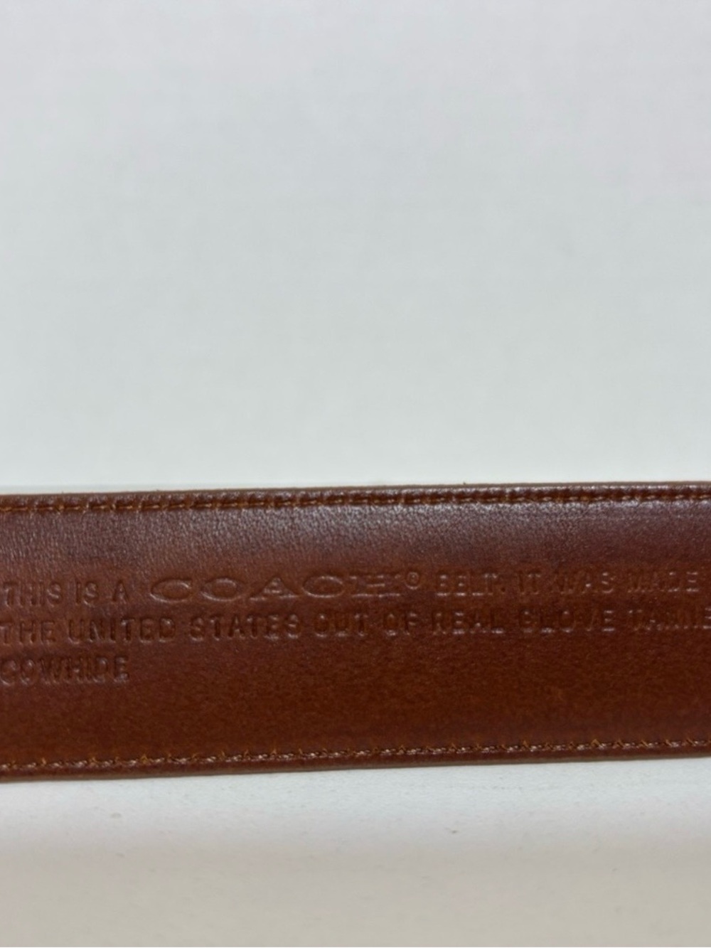Authentic Coach Belt Sz 32 Cowhide Style 5750 Made In USA - Picture 3 of 11